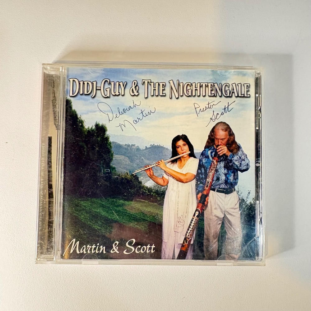Signed Didj-Guy & The Nightengale CD Martin & Scott Flute Didgeridoo 1998 World